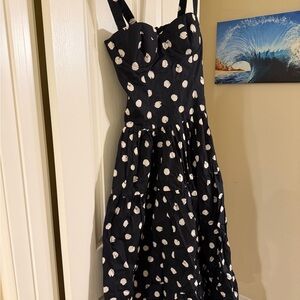 Black and White Polka Dot Dress